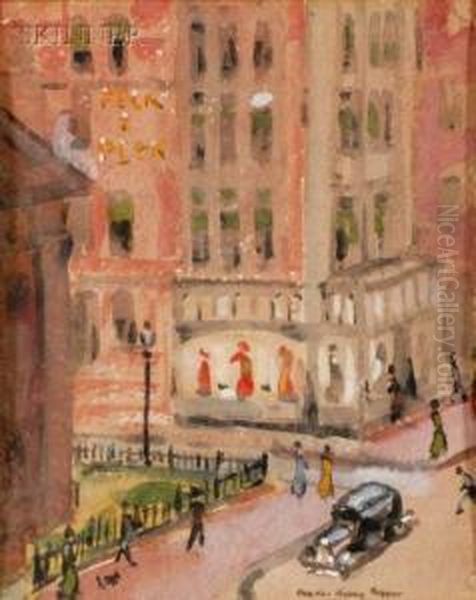 King's Chapel, Boston Oil Painting by Charles Hovey Pepper