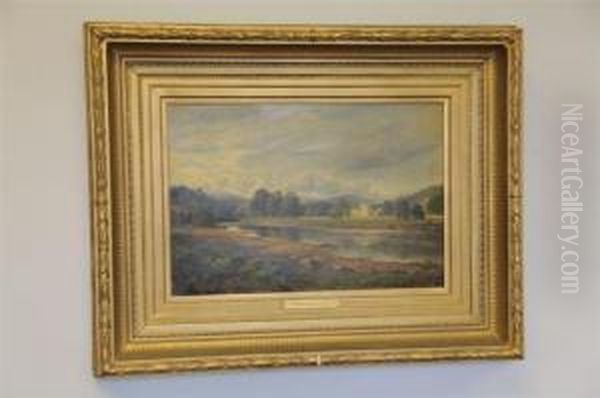 Ballindalloch Castle Oil Painting by Arthur Perigal