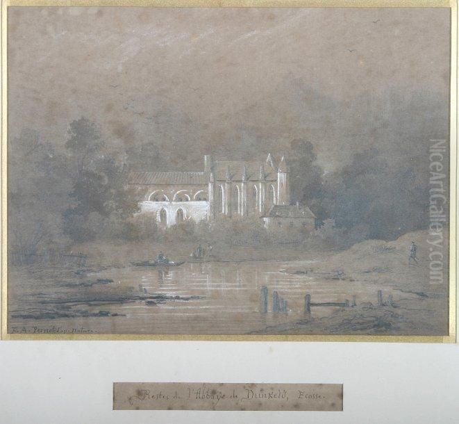 Ruines De Dunkelt Oil Painting by Pernot, Francois Alexandre