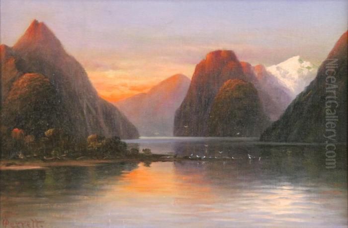 Mitre Peak Oil Painting by John Douglas Perrett