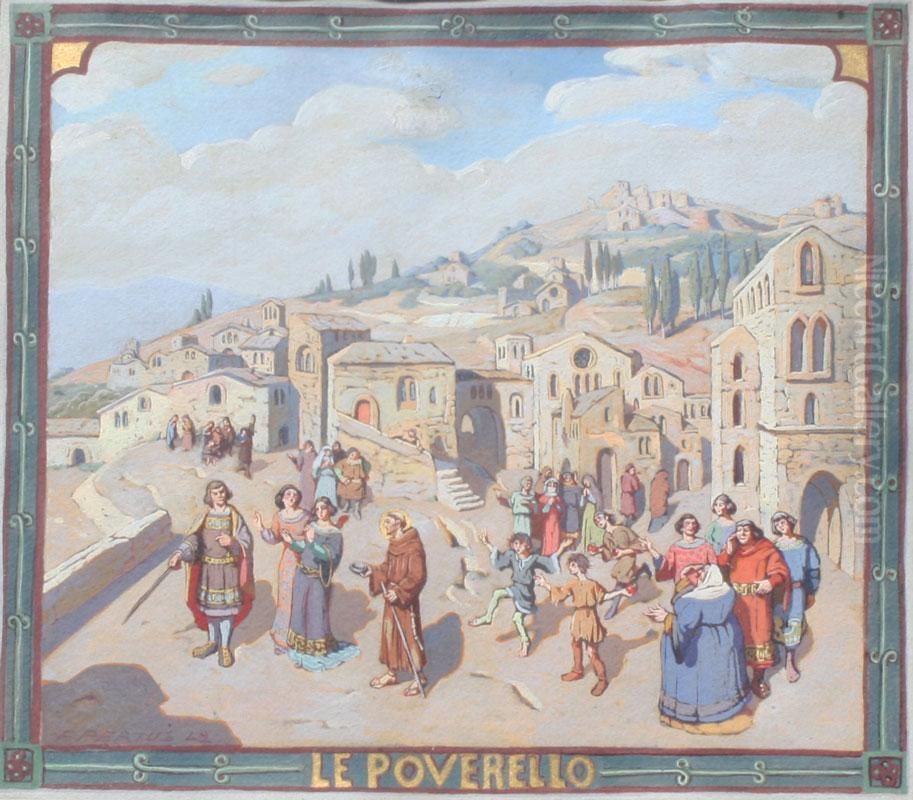 ''le Poverello'', Oil Painting by Ferdinand Pertus