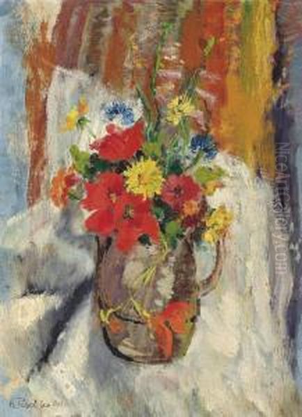 Stilleben Oil Painting by Anton Emanuel Peschka