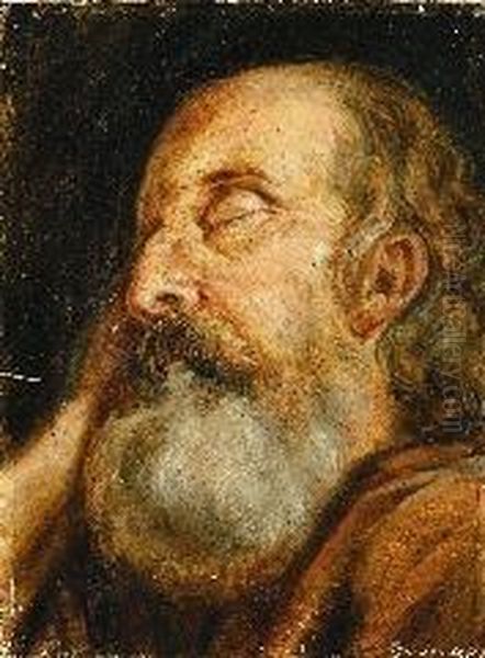 Vecchio Dormiente Oil Painting by Pescostu