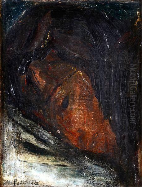 La Jeune Endormie Oil Painting by Adolphe Peterelle