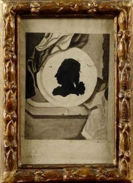 Komposition Oil Painting by Johan Adolf Petersen