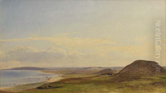 Vue De Hestbjerg Vers Hornbaek Oil Painting by Vilhelm Peter Carl Petersen