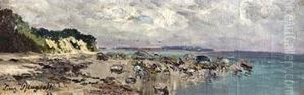 Kreidefelsen Rugen Oil Painting by Franz Pflugradt