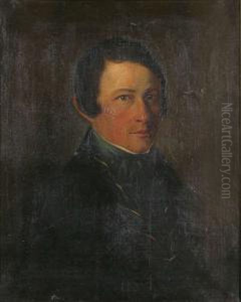 Portret Van Een Heer Oil Painting by F.A. Philips