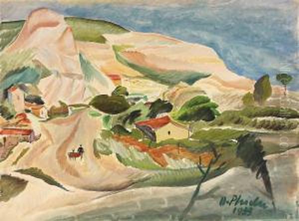 View From Balcic Oil Painting by Alexandru Phoebus