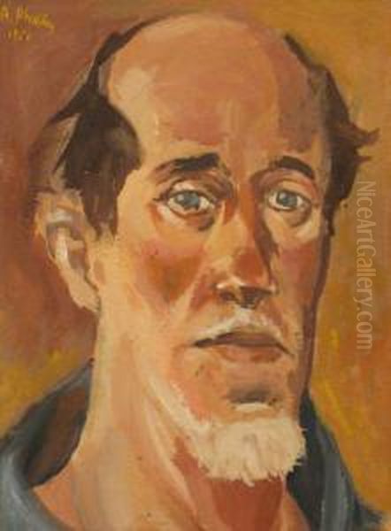 Selfportrait Oil Painting by Alexandru Phoebus