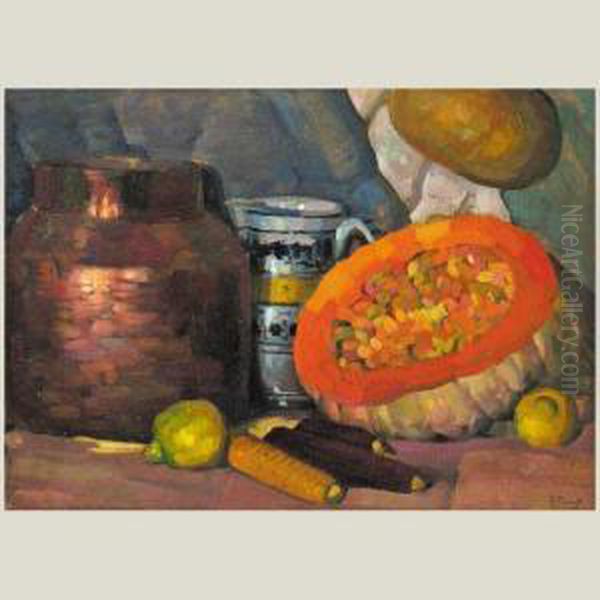 Bodegon Oil Painting by Ramon Pichot Giron&egrave;s