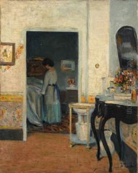 Escena De Interior Oil Painting by Ramon Pichot Giron&egrave;s