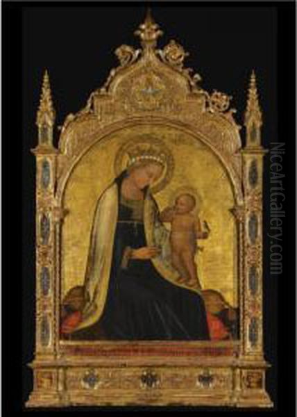 Madonna Of Humility Oil Painting by Pietro Di Domenico