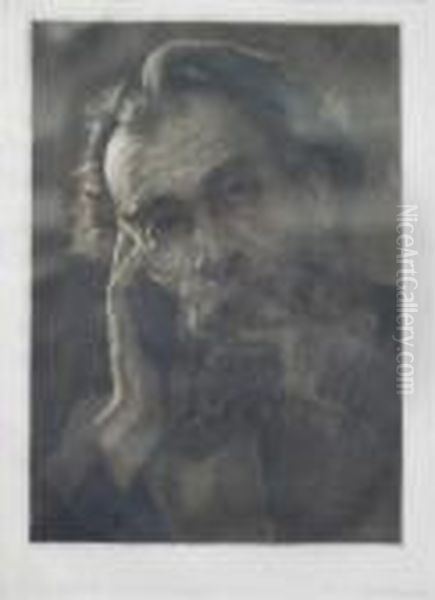 Alter Bartiger Mann Oil Painting by Max Pietschmann