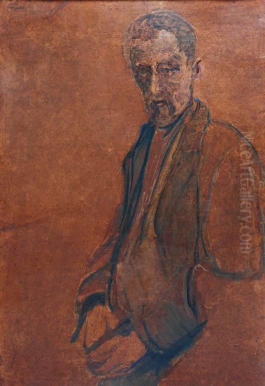 Portret Mezczyzny Oil Painting by Ignacy Pinkas