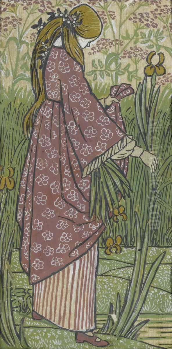 Ophelia Oil Painting by Lucien Pissarro