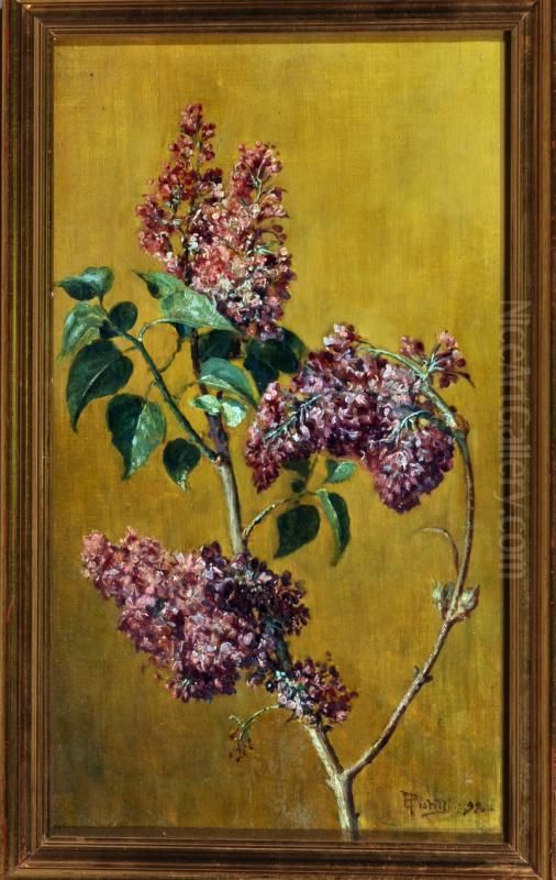 Ramo Di Fiori Oil Painting by Enrico Ulrico Pistilli /