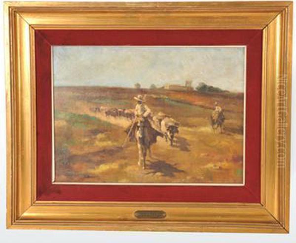 Encierro Oil Painting by Cecilio Pla