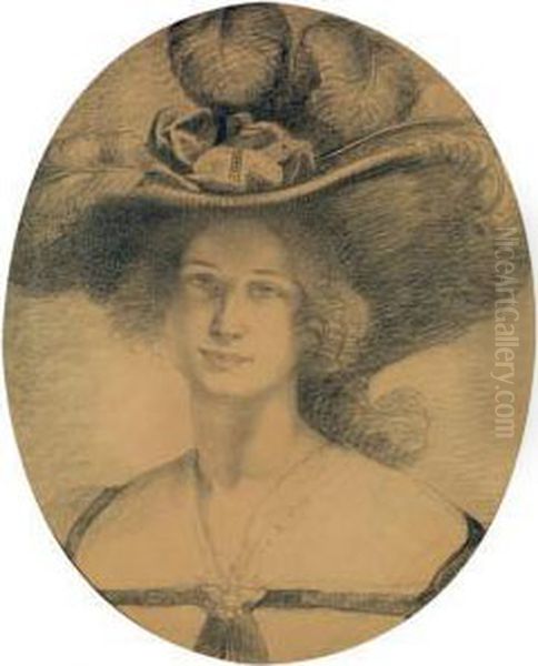 Elegante Au Chapeau Oil Painting by Armand Point