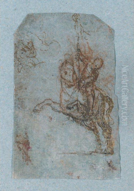 Lot Sold. Oil Painting by (Giovanni Antonio de' Sacchis) Pordenone