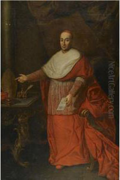 Portrait Of A Cardinal Oil Painting by Giovanni Domenico Porta