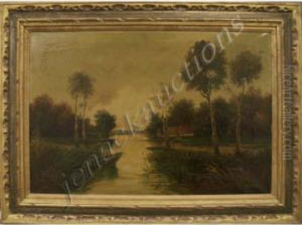 Lowlands Landscape Oil Painting by Frederick J. Porter