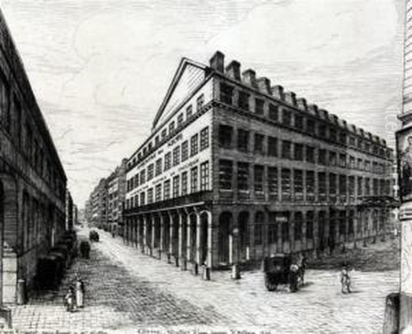 'paris In Time' 1874 Oil Painting by Adolphe Martial Potemont