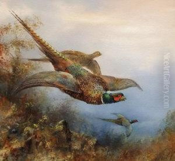 The Last Fence Oil Painting by William E. Powell