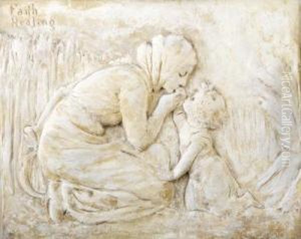 Faith Healing Oil Painting by Sophia Rosamund Praeger