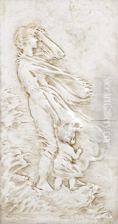 A Wind From The East Oil Painting by Sophia Rosamund Praeger