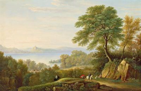 Englische Landschaft Mit Dem Lake Windermere In Der Grafschaft Cumbria Oil Painting by Hilton L. Jnr. Pratt