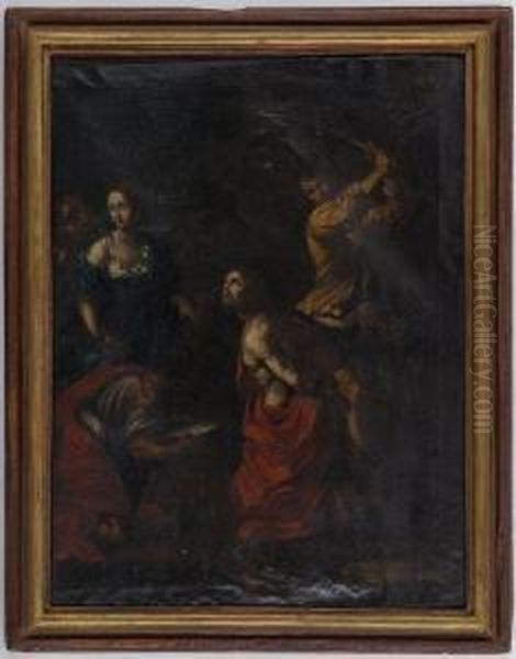 La Decapitation De Saint Jean-baptiste Oil Painting by Mattia Preti