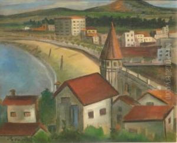 Piriapolis Oil Painting by Carlos Pedro Prevosti