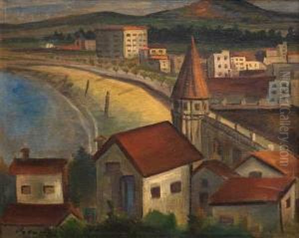 Vista De Piriapolis Oil Painting by Carlos Pedro Prevosti