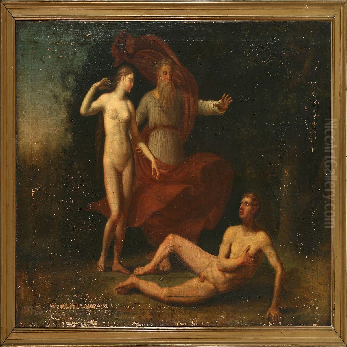 The Creation Of Eve Oil Painting by Carl Probsthayn