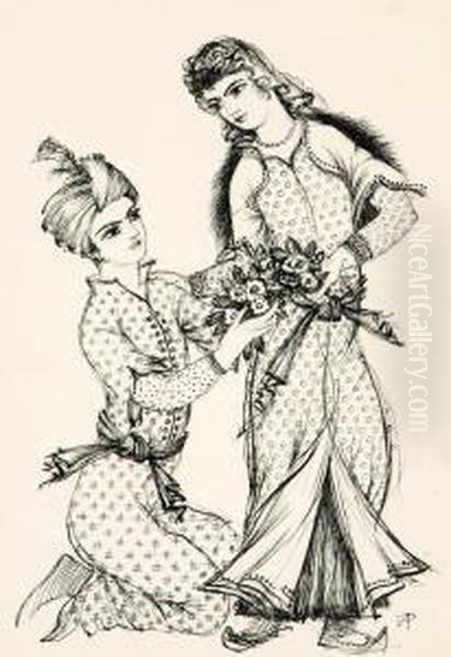 Dvoreni Oil Painting by Antonin Prochazka