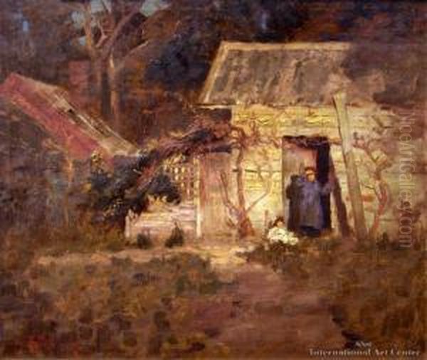 Waiting For Father Oil Painting by Robert Field Proctor