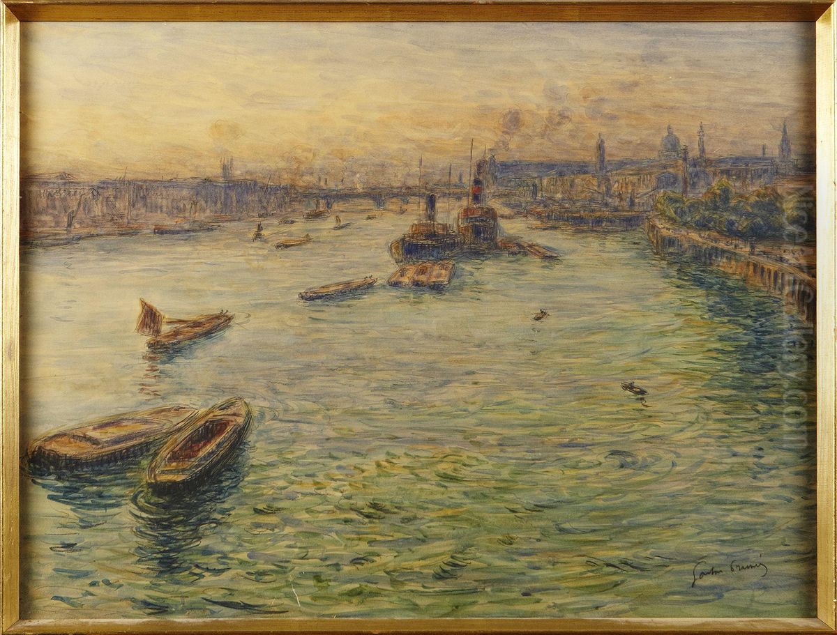 Motiv Franseine Oil Painting by Gaston Prunier