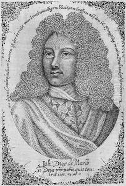 Bildnis Joh Oil Painting by Johann Michael Puchler