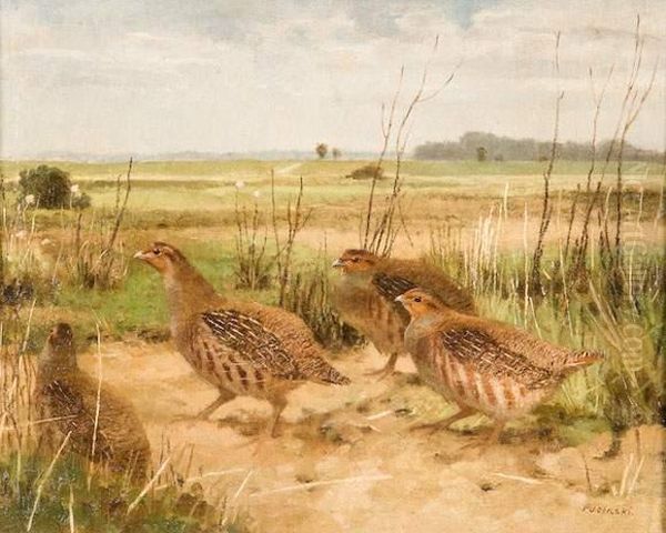 Compagnie De Perdreaux Oil Painting by Viktor Pucinski