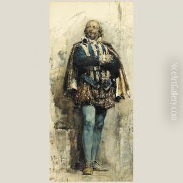 Personaje De Epoca Oil Painting by Gabriel Puig Roda