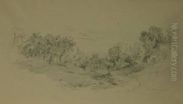 ''dorfansicht'' Oil Painting by Richard Puttner