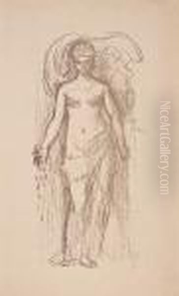 L'abondance, Ou Le Jeu Oil Painting by Pierre-Cecile Puvis De Chavannes