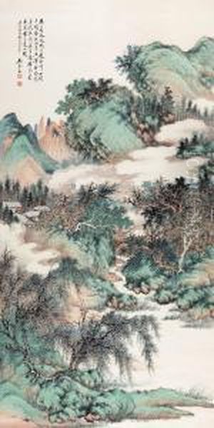 Landscape Oil Painting by Wu Qinmu