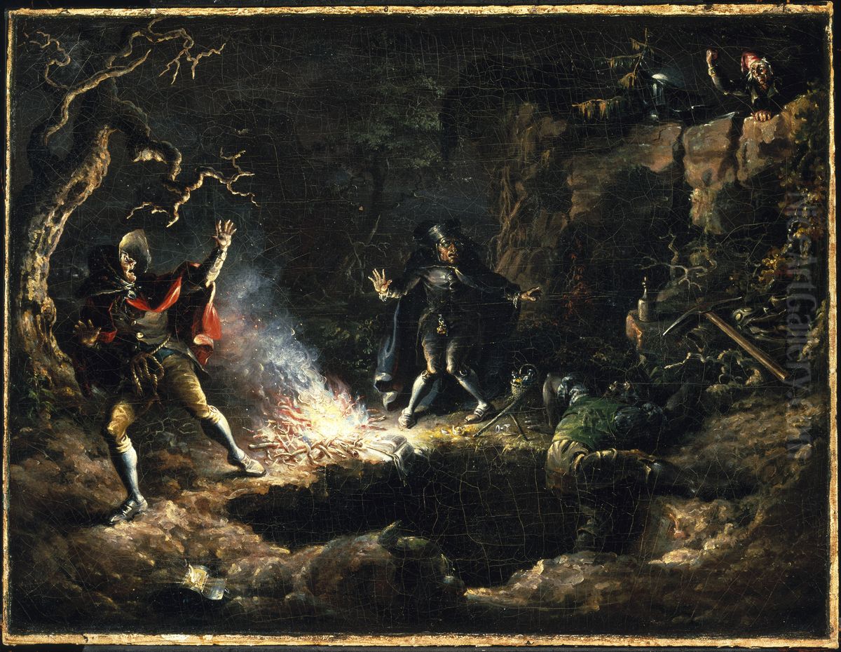 The Money Diggers Oil Painting by John Quidor