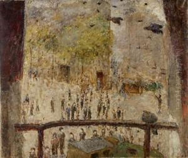 Strassenszene Oil Painting by Ernest Quost