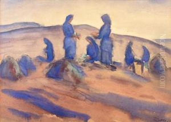 Krajeni Oepy Oil Painting by Vaclav Rabas