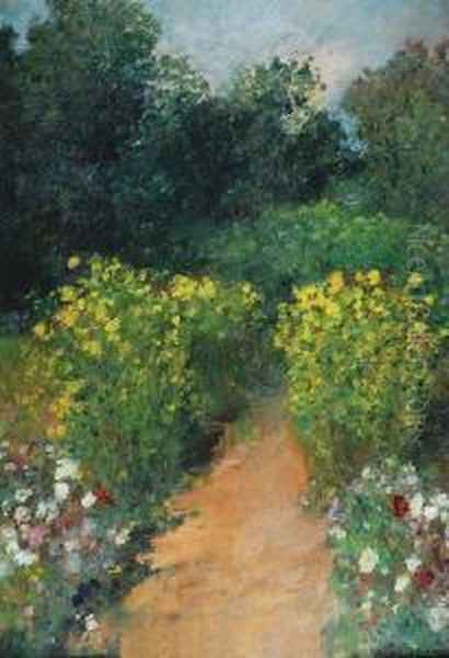 Ogrod Oil Painting by Stanislaw Radziejowski