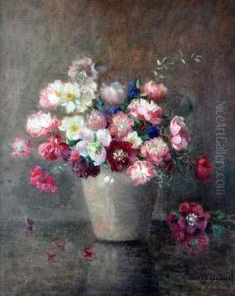  anemones  Oil Painting by Agnes Raeburn