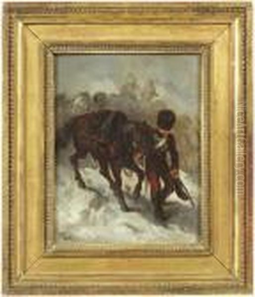 La Retraite De Russie Oil Painting by Auguste Raffet